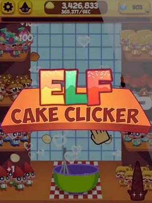 download Elf cake clicker: Sugar rush. Elf on the shelf apk